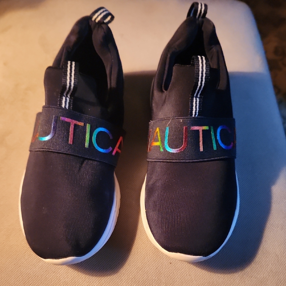 Nautica Kids' Black Slip-On Shoes